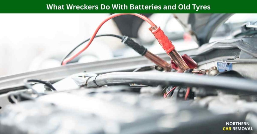 What Wreckers Do With Batteries and Old Tyres
